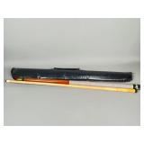 Two-Piece Pool Cue with Carry Case