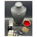 Jewelry Collection with Necklaces and Accessories