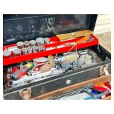 Metal Toolbox with Assorted Tools