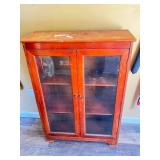 Wooden Display Cabinet With Glass Doors