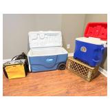 Three Portable Coolers