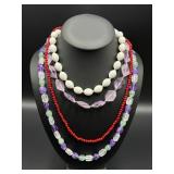Multistrand Beaded Necklace Collection