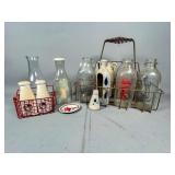 Vintage Milk Bottles and Accessories