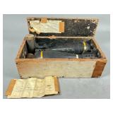 Wooden Crate With Inert Mortar Shells