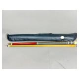 Two-Piece Pool Cue with Carrying Case