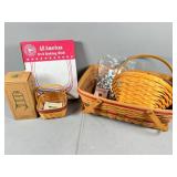 Longaberger Baskets, Baking Dish, and Accessories