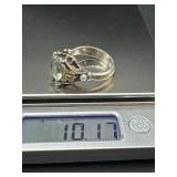 Ann King Sterling Silver & 18K Gold Butterfly Ring