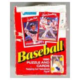 1990 Donruss Baseball Puzzle and Cards Box