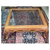 Century Furniture Square Glass Top Table
