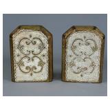 Florentia Hand-Painted Italian Bookends