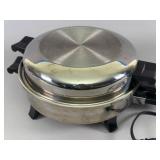 Electric Stainless Steel Skillet with Lid