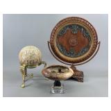 Decorative Items with Globe and Bowl