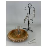 Metal Picks with Stand and Bowl