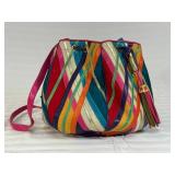 Sharif Multicolor Leather Bucket Bag