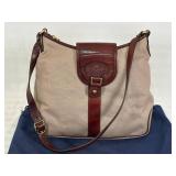 Oroton Beige and Brown Leather Bag