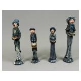 Four-Piece Cedar Creek Carolers Collectible Set