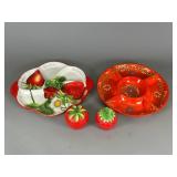 Strawberry-Themed Ceramic Serving Set