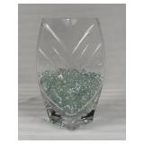 Clear Glass Vase With Decorative Stones