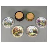 Decorative and Plain Cork Coasters