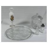 Glassware Collection with Tray and Vase
