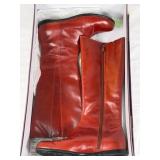 Taryn Rose Brown Leather Knee-High Boots