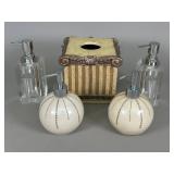 Bathroom Accessory Set with Dispensers