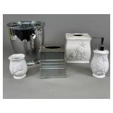 Bathroom Accessories with Ocean Motif