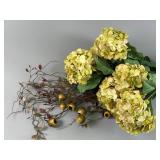 Artificial Hydrangea and Berry Arrangement