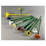 Hand-Blown Glass Flowers