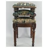Three Upholstered Decorative Stools