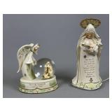 Musical Globe Statuette and Night Light Lamp
