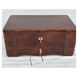 Wooden Jewelry Box with Locking Mechanism