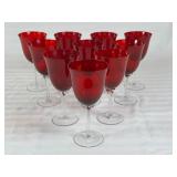 10 Red Wine Goblets, 7.75 Inches