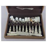 Gorham Silverware Set in Wooden Case