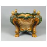 Multicolored Ceramic Footed Planter