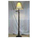 Bronze Finish Swing Arm Floor Lamp