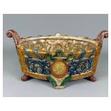 Decorative Ceramic Basket Planter