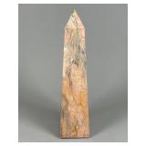 Polished Marble Obelisk Sculpture
