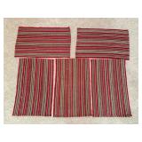 Five Striped Cotton Rugs