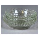 5 Glass Pie Plates with Handles
