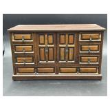 Wood Jewelry Case with Multiple Drawers