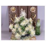 Plastic Floral Decor, Metal Plaques, Decor