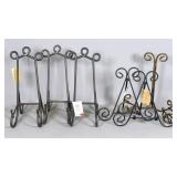 Metal Display Easels with Scroll Designs
