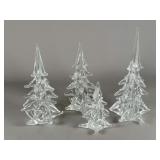 Clear Glass Decorative Trees