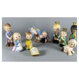 Hand-Painted Ceramic Nativity Figurines Set