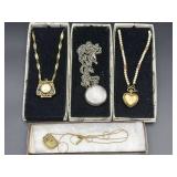 Watch and Purse-Pendant Necklaces