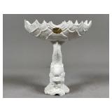 Italian Ceramic Dolphin Motif Compote