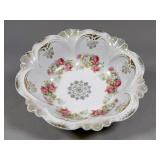 Porcelain Bowl with Floral and Gold Details