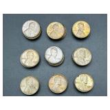 45 Lincoln Wheat Pennies, Minting Error