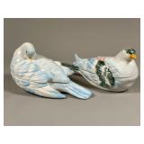 Ceramic Dove-Shaped Lidded Boxes